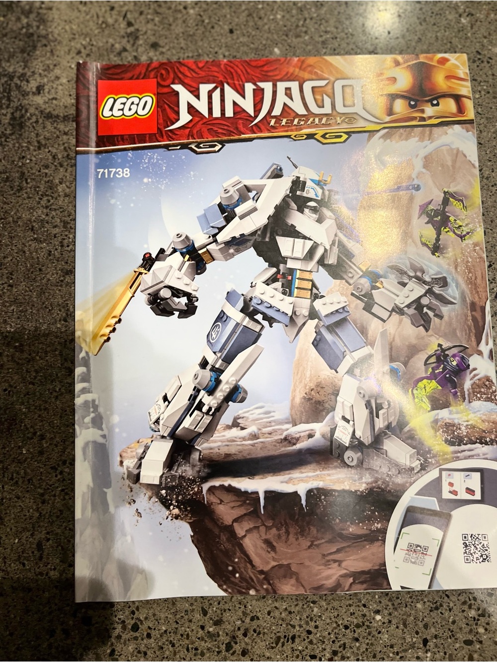Lego Ninjago Zane Titan Mech Battle RETIRED #71738 (840 pieces) includes manual - Picture 2 of 2